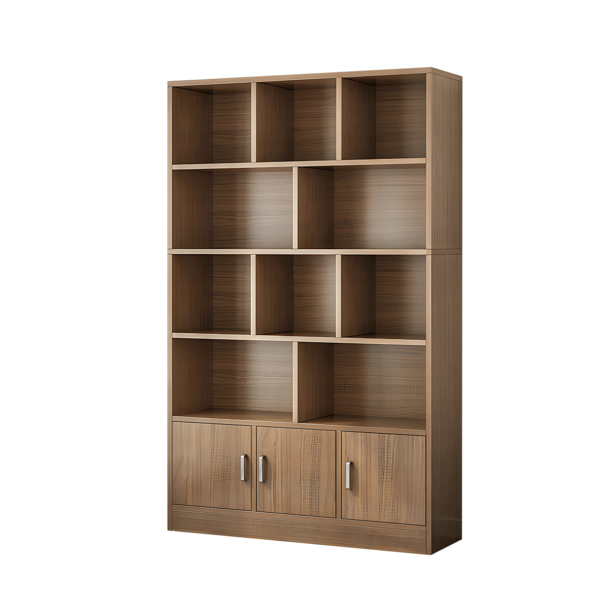 Minimalist Wooden Floor-Standing Bookshelf with Open Storage
