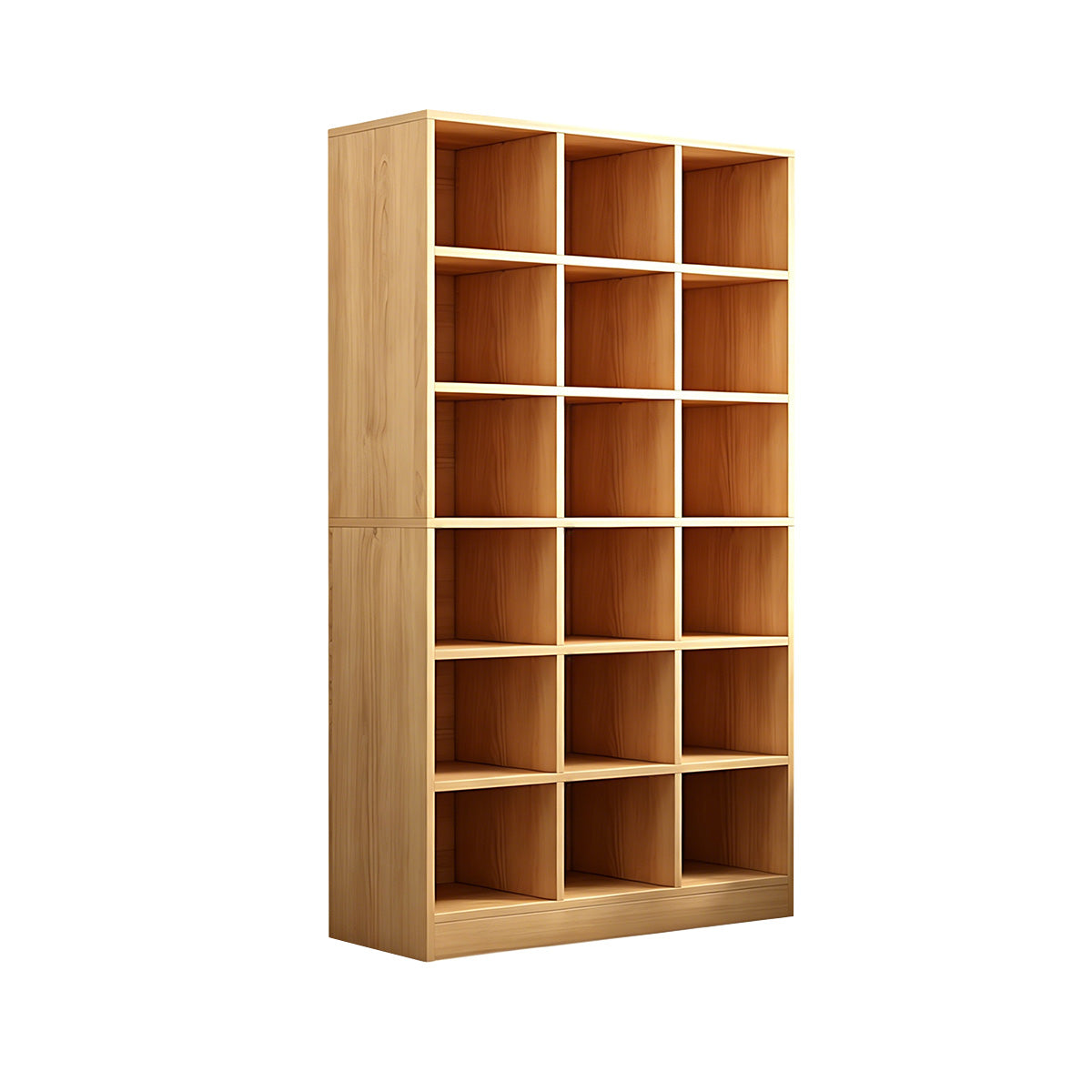 Storage Cabinet, Natural Wood Engineered Wood L31" × W12" × H70", Natural Wood finish, for office storage space, office storage furniture