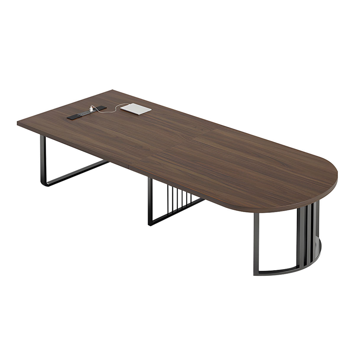 Modern Conference Table with Reinforced Desktop & Multi-Device Hub