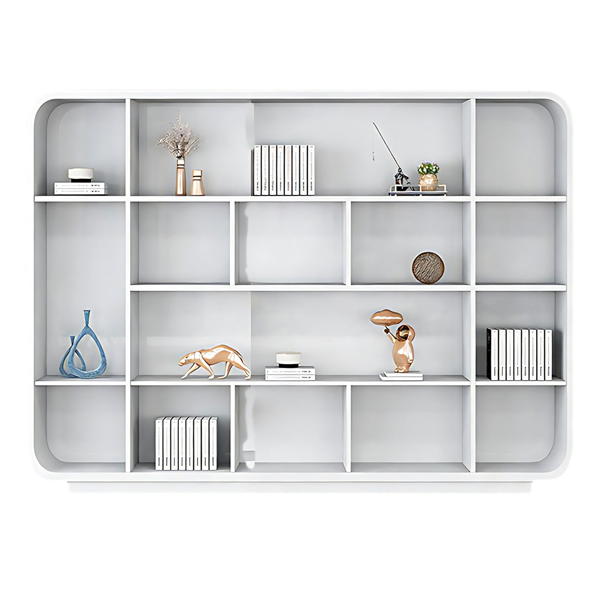 Office Storage Cabinet with Multiple Compartments and Sturdy Base