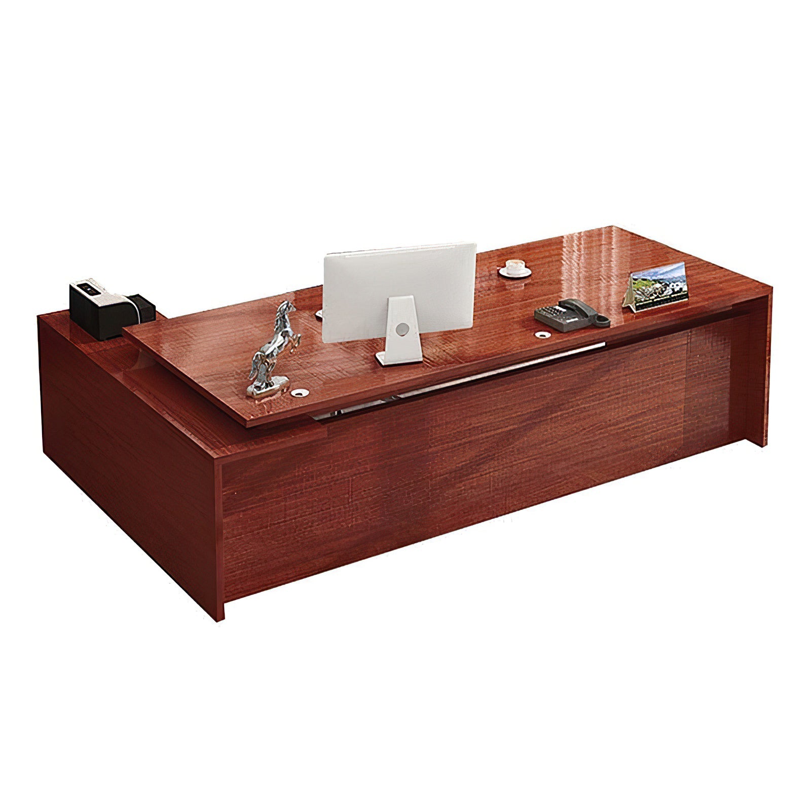 Classic Modern Solid Wood Executive Desk with Spacious Desktop Design（Stock Items）