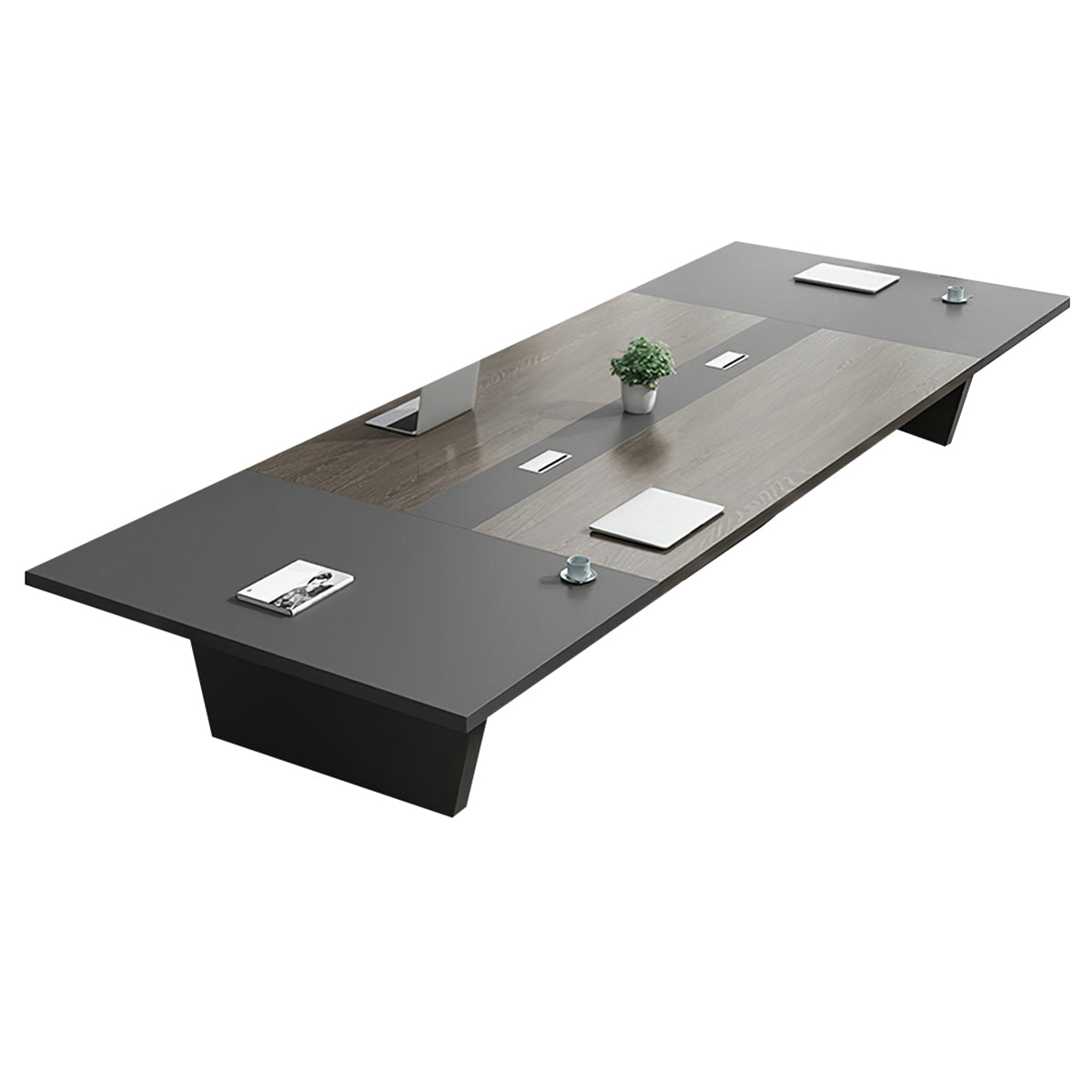 Modern Rectangular Two-Tone Conference Table（Stock Items）