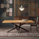 Nordic Solid Wood Conference Table with Eco-Friendly Finish Iron Legs