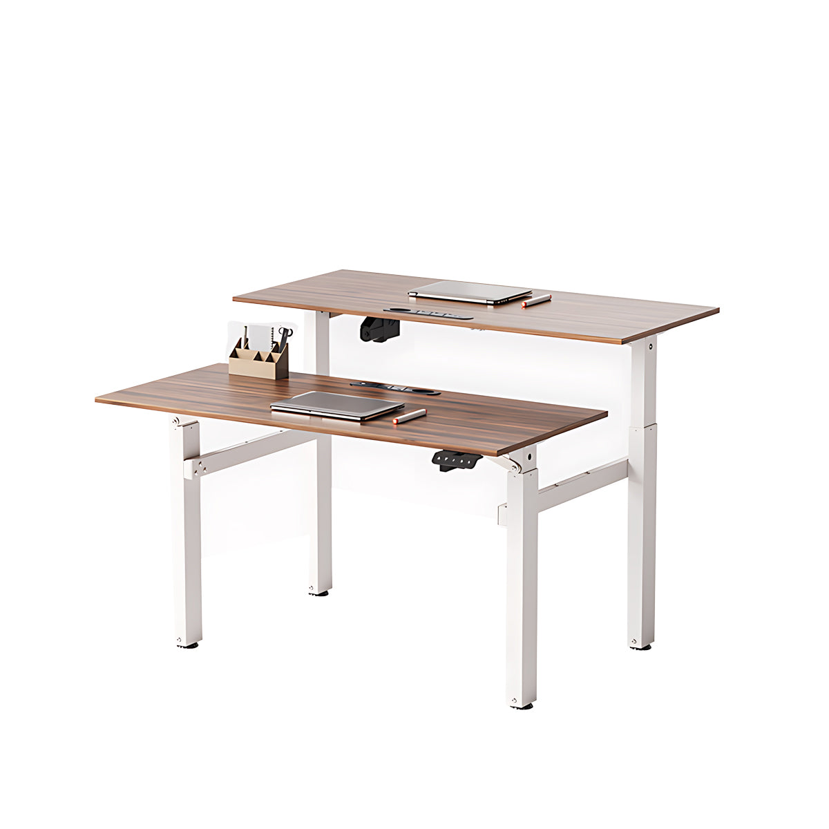 Ultra-Minimalist Modern Office Desk with Height Adjustment and Sturdy Legs
