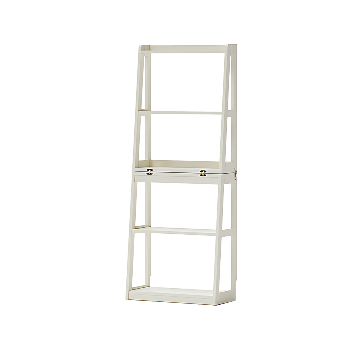 Minimalist Solid Wood Folding Bookshelf Multi-Layer Storage Floor Standing