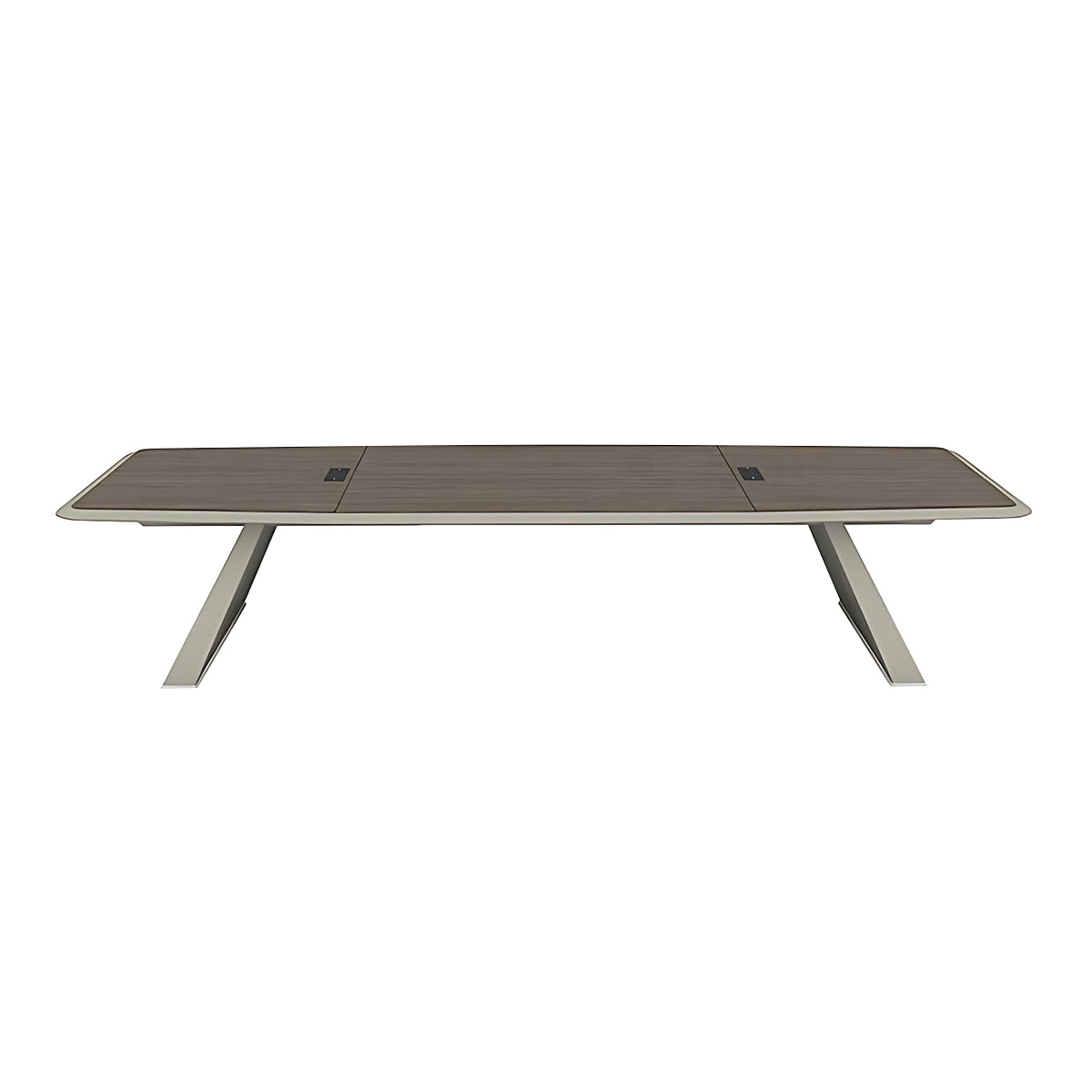 Modern Conference Table 71–236 in Wide (6–19.5 ft) for 4–18 People with Cable Management for Boardroom