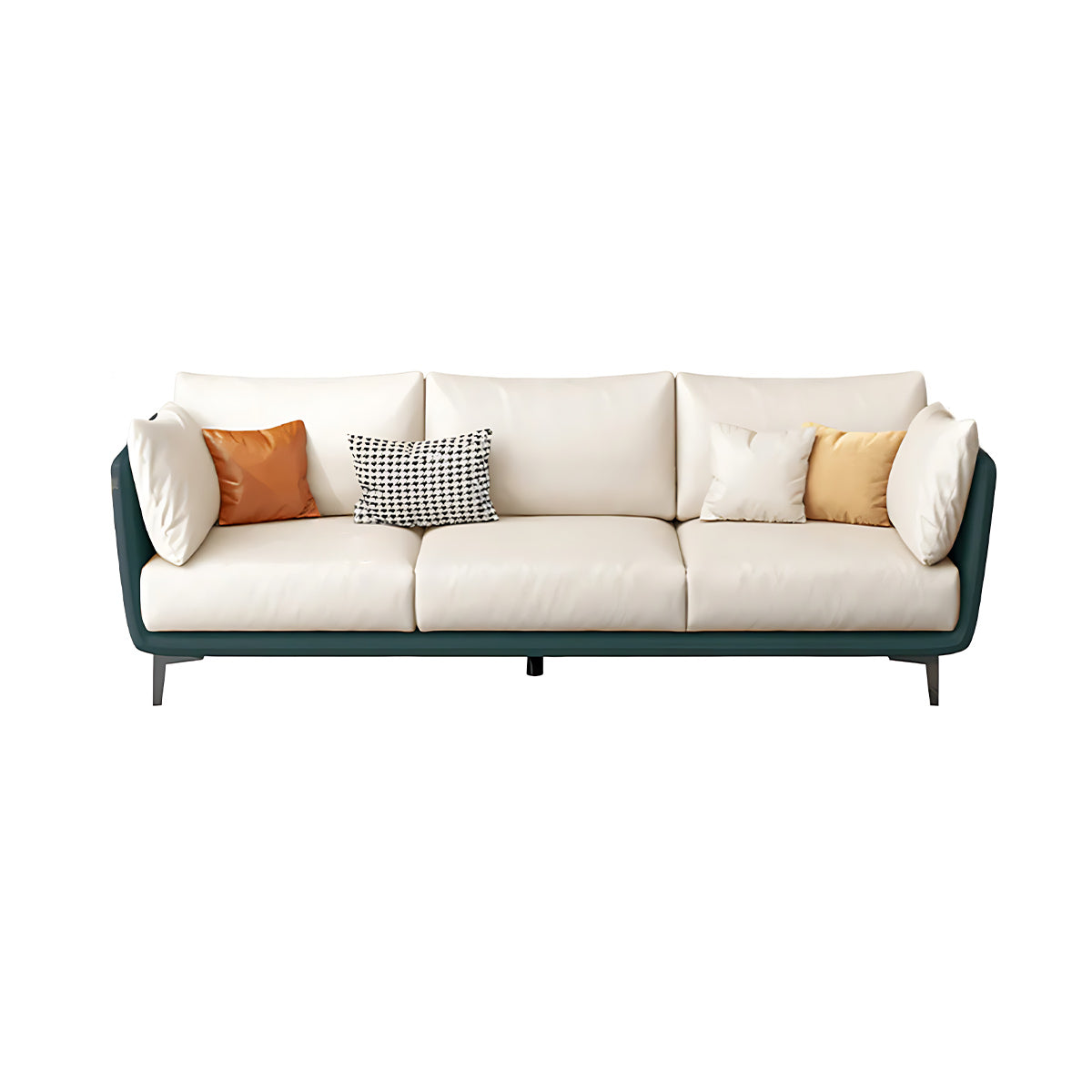 Modern Upholstered Leather Sofa