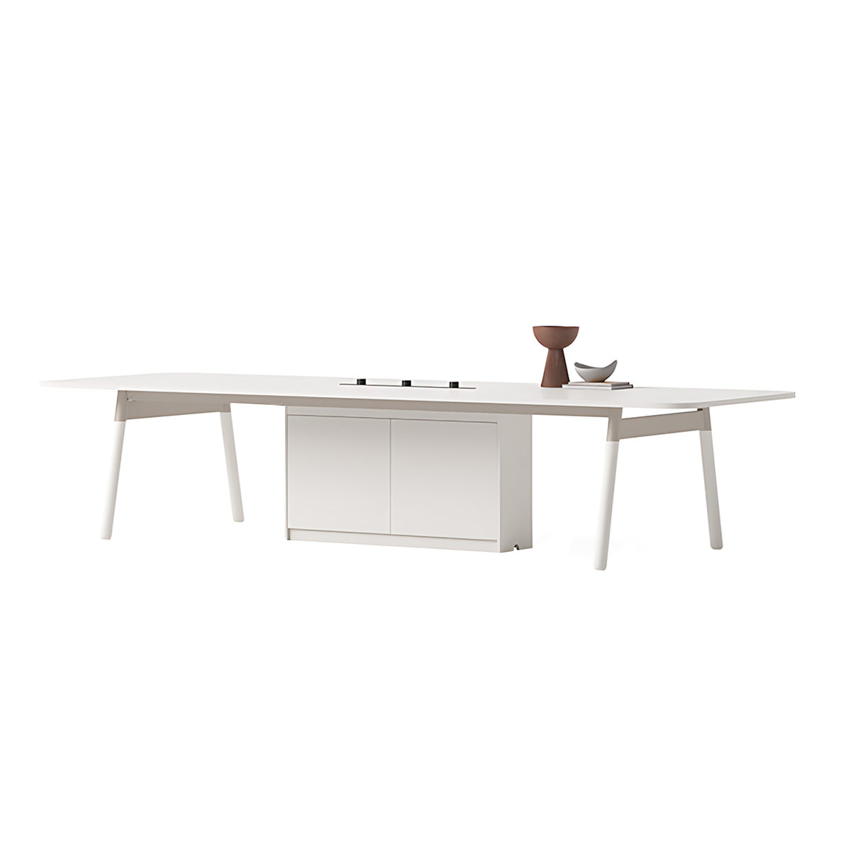 Conference Table, variant product view, L110" x W47" x H30", for meeting room or boardroom, modern boardroom furniture