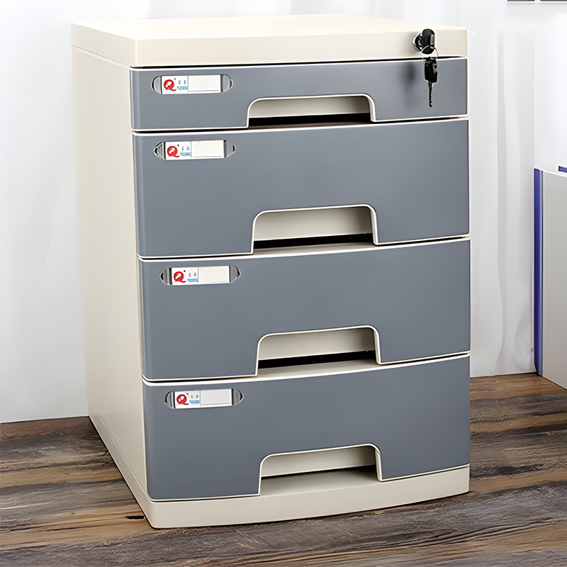 Lockable Desktop File Cabinet, Multi-layer Combination Cabinet