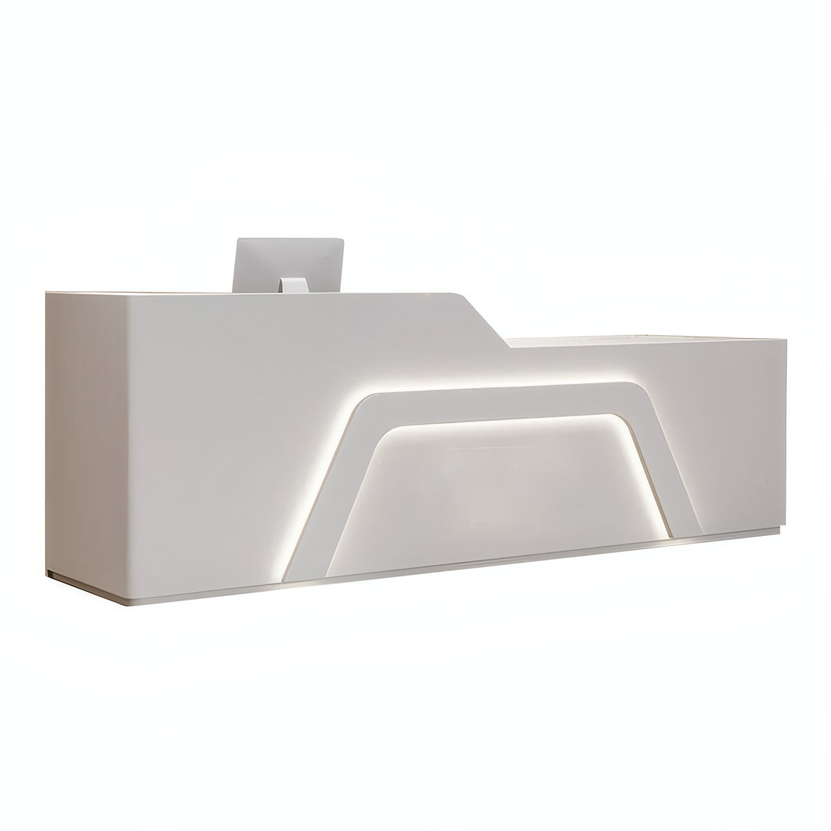 Modern Minimalist Reception Desk 47–157 in Wide with for Salon & Spa