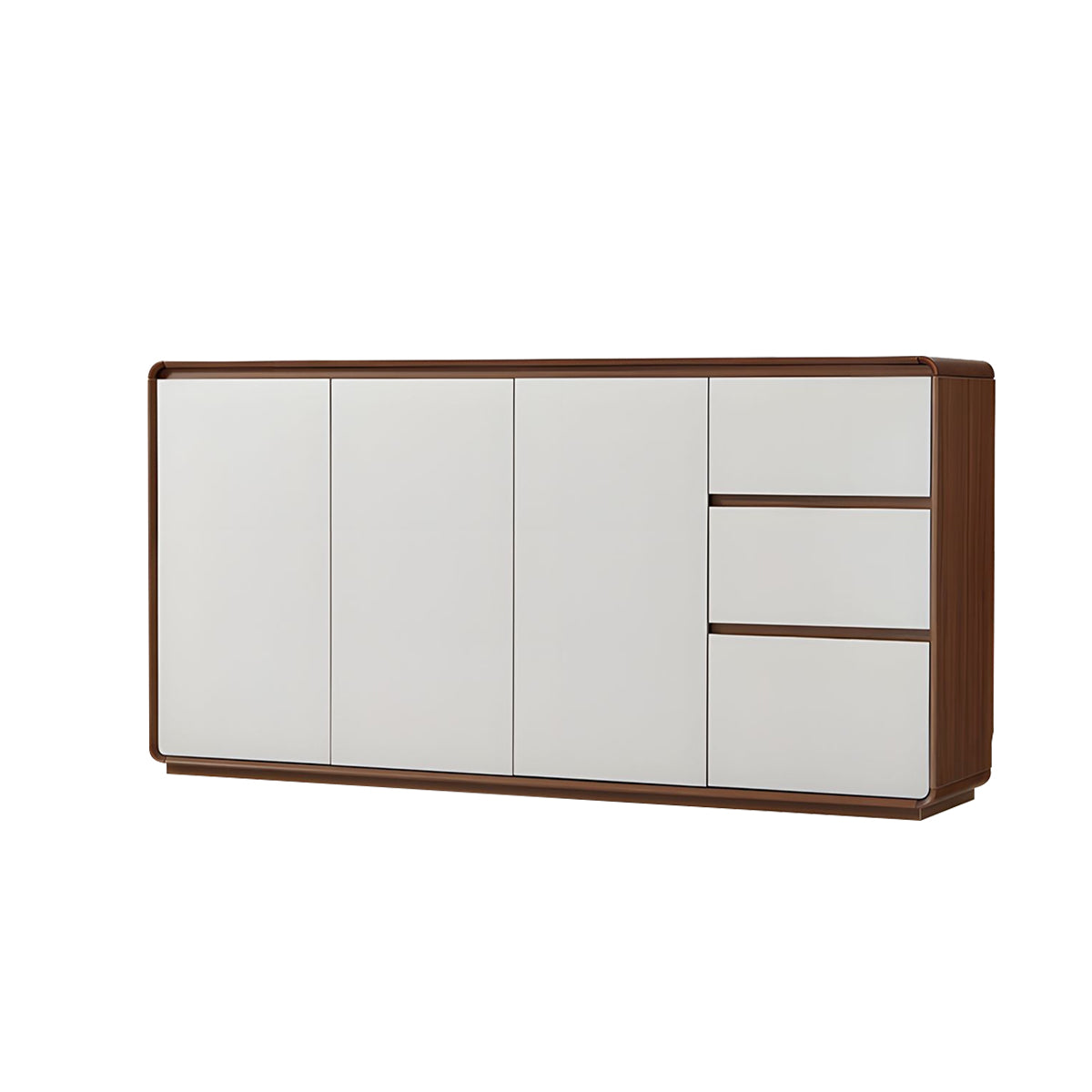 Minimalist Classic Sideboard with Handle Free Drawers Adjustable Shelves