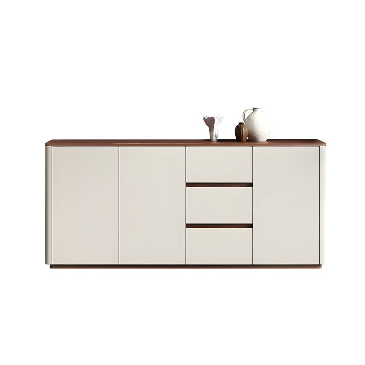 Minimalist Eco-Friendly Sideboard with Adjustable Shelves and Storage