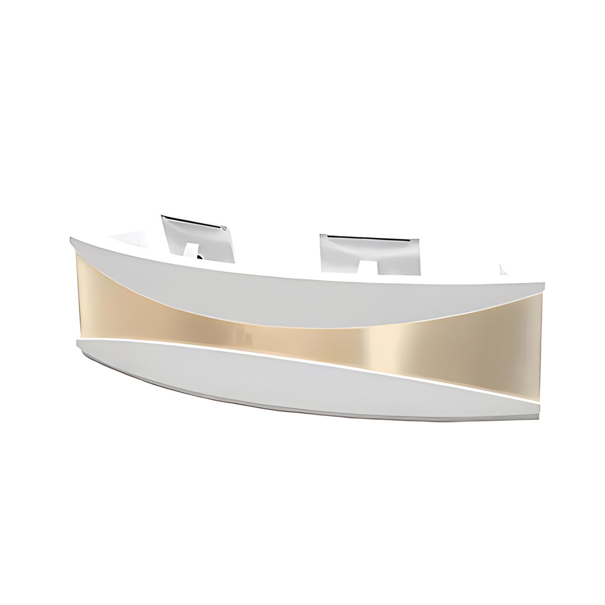 Modern Minimalist Stainless Steel Light Luxury Reception Desk