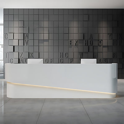 Company Baking Lacquer Reception Desk