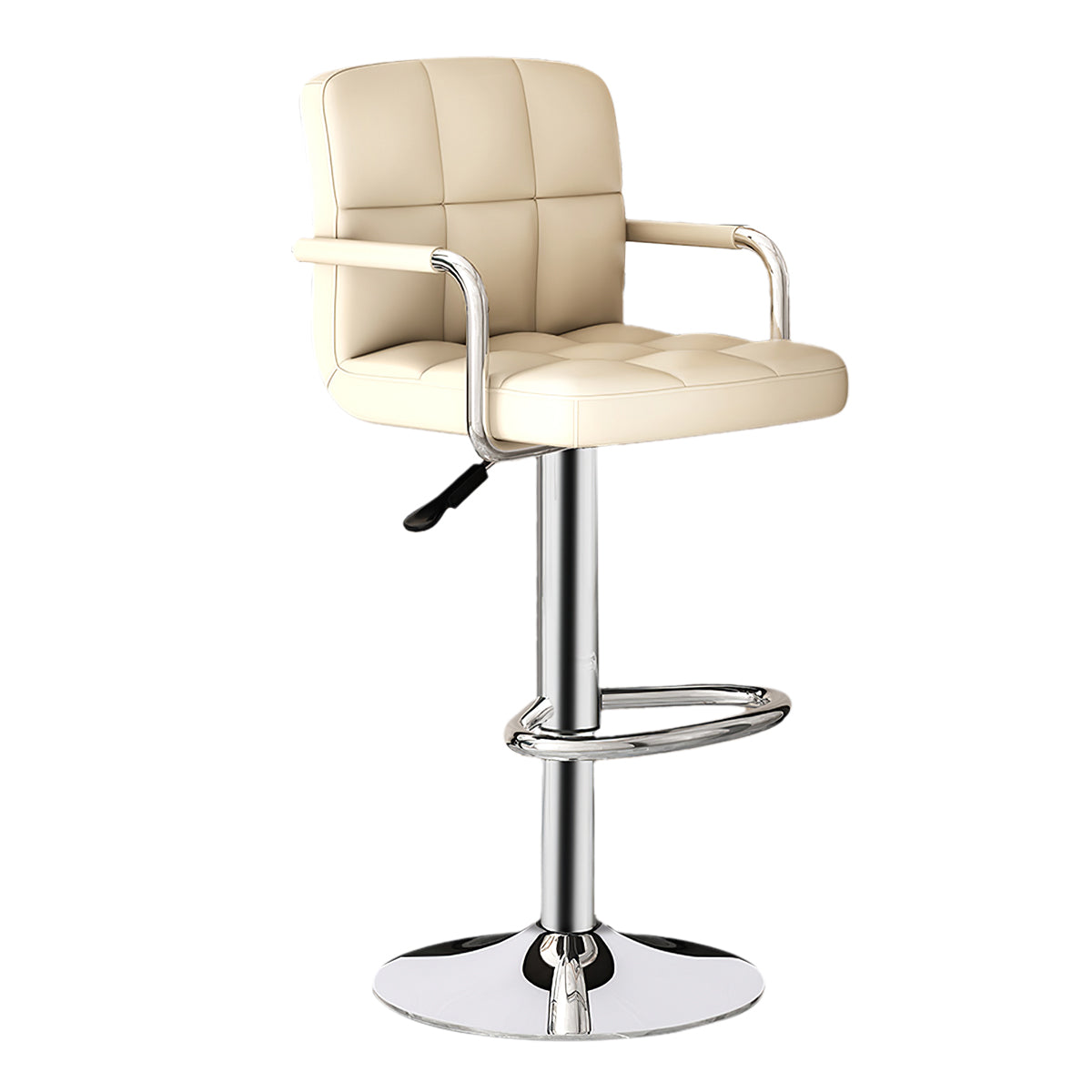 Adjustable Bar Stool with Backrest & Swivel for Commercial and Home