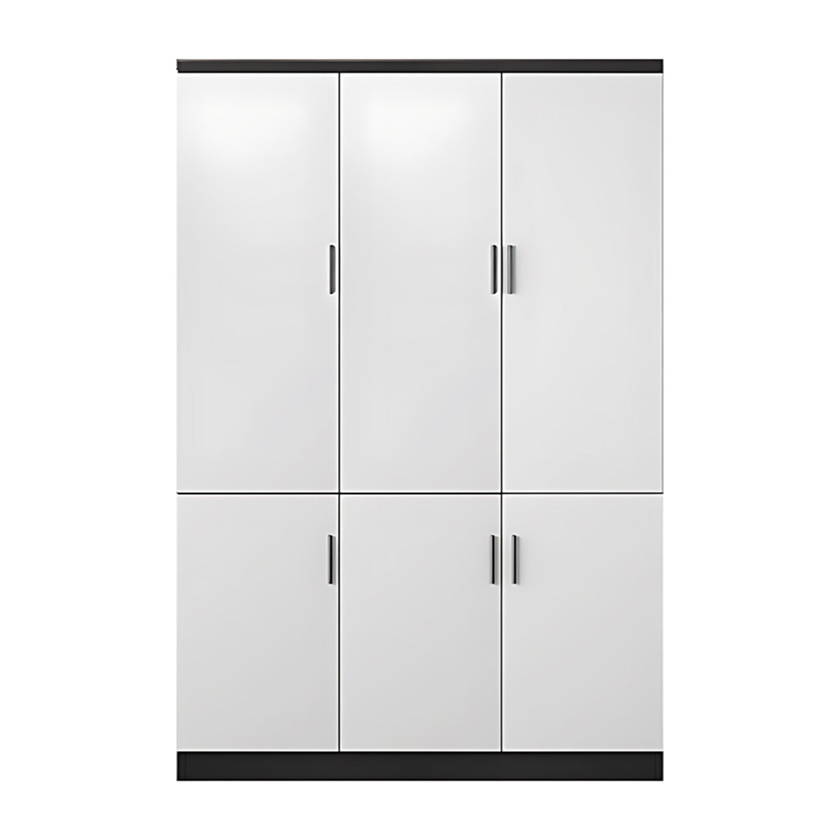 Office Storage Cabinet with Open Compartments, Enclosed Cabinets & Alloy Handles