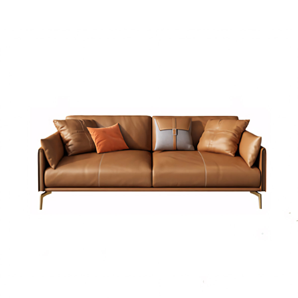 Genuine Leather Italian Style Luxury Three Seater