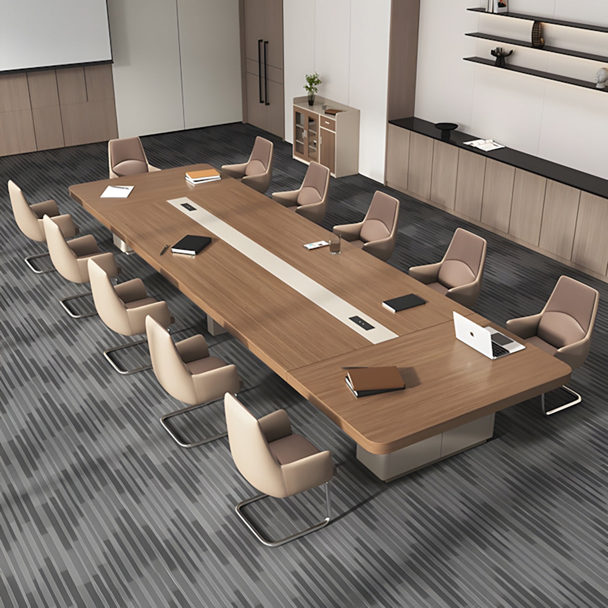 Conference Table, angled product view, for meeting room or boardroom, modern boardroom furniture