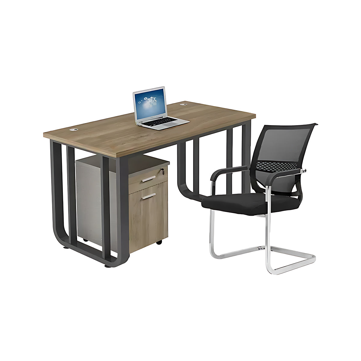 Bold Steel Frame Office Chair Combination