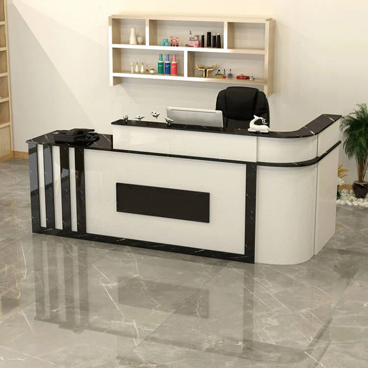 Half Round Corner Baking Lacquer Front Desk