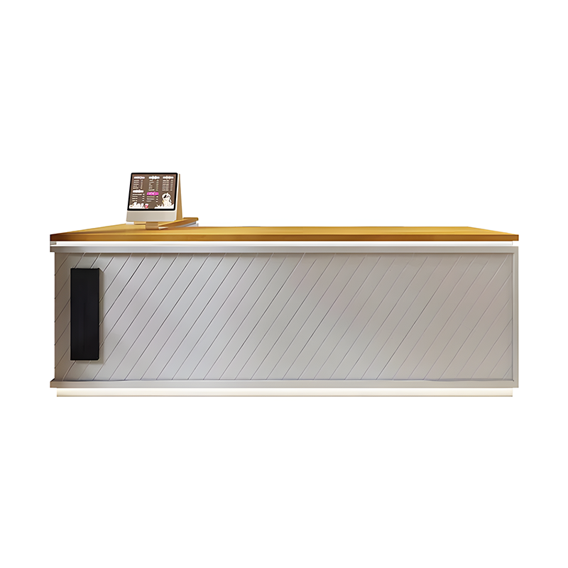 Simple Milk Tea Coffee Bar Baking Lacquer Corner Cashier Counter