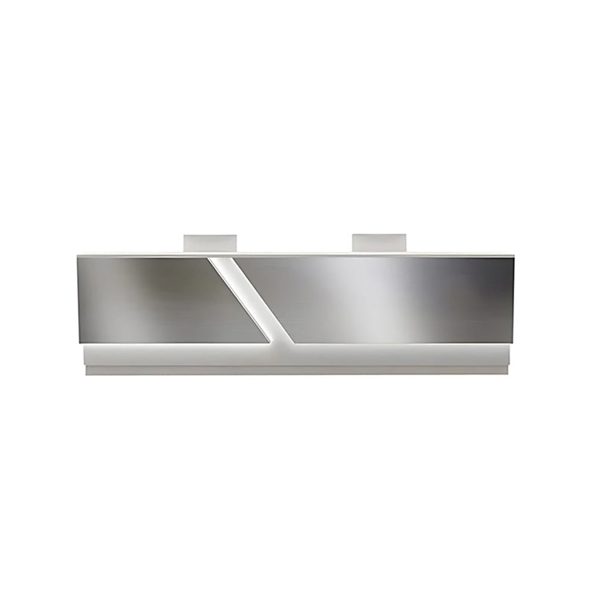 Reception Desk 39–87 in Wide with Ample Storage & Metal Base