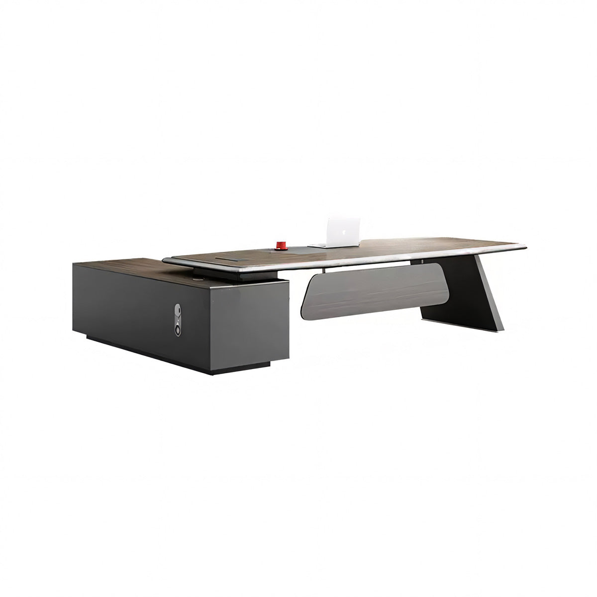 Lacquered Laminate Executive Desk Office Desk