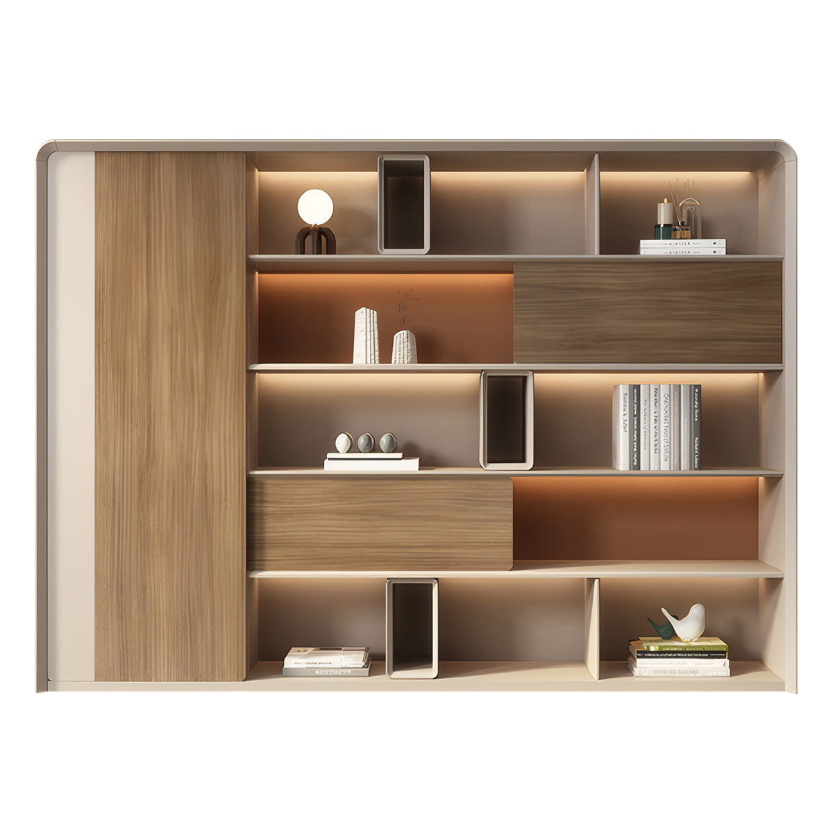 Minimalist Luxury Storage Cabinet with Multi-Zone Storage, Dedicated Wardrobe