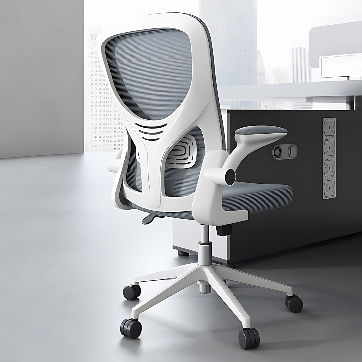 Ergonomic Mesh Office Chair with Adjustable Armrests for Office