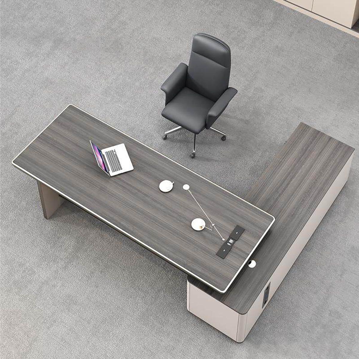 Executive Desk 71–94 in Wide with Ample Storage & Privacy Panel