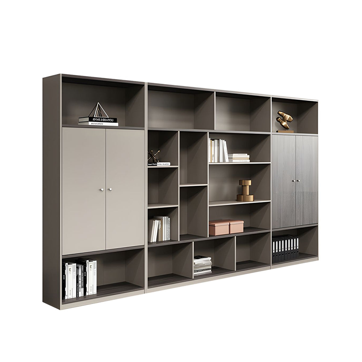 Multi-Functional Storage Cabinet with LED Light for Home & Office