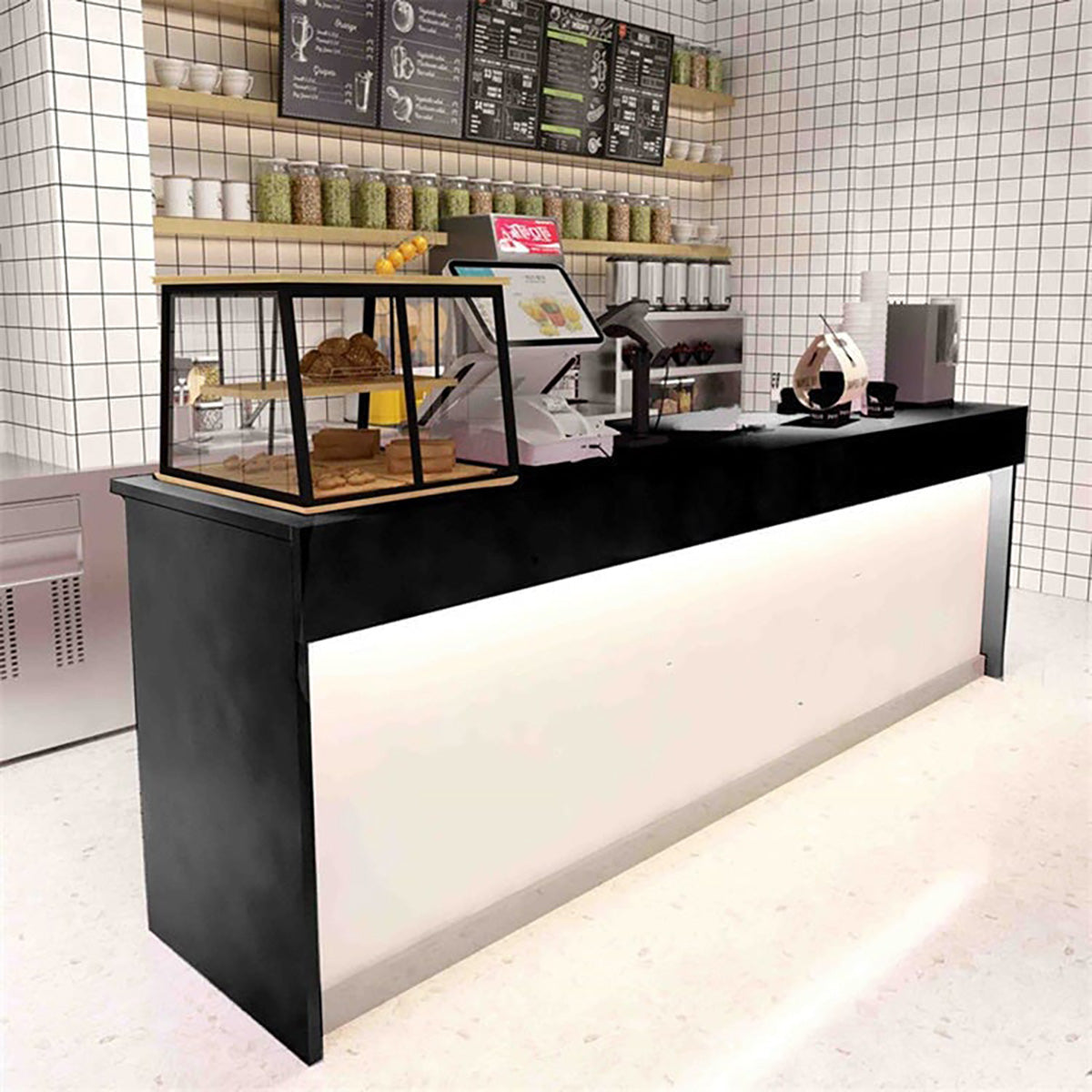 Reception Desk 47–94 in Wide with Solid Wood