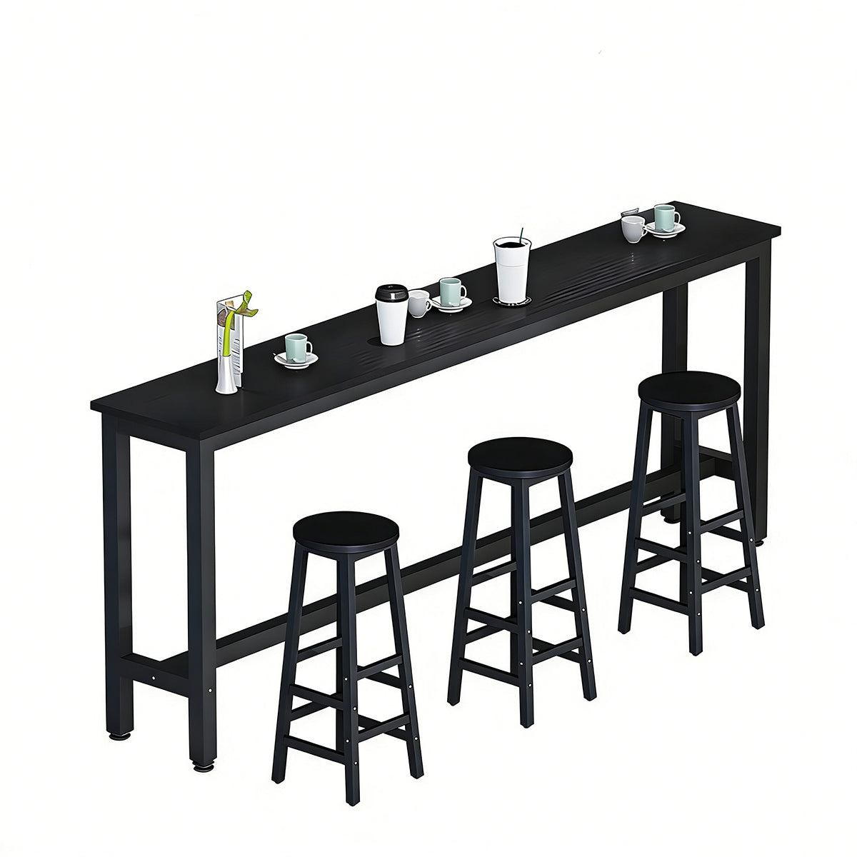 Solid Wood Bar Table Narrow Long Bar Top Table（Stock Items）