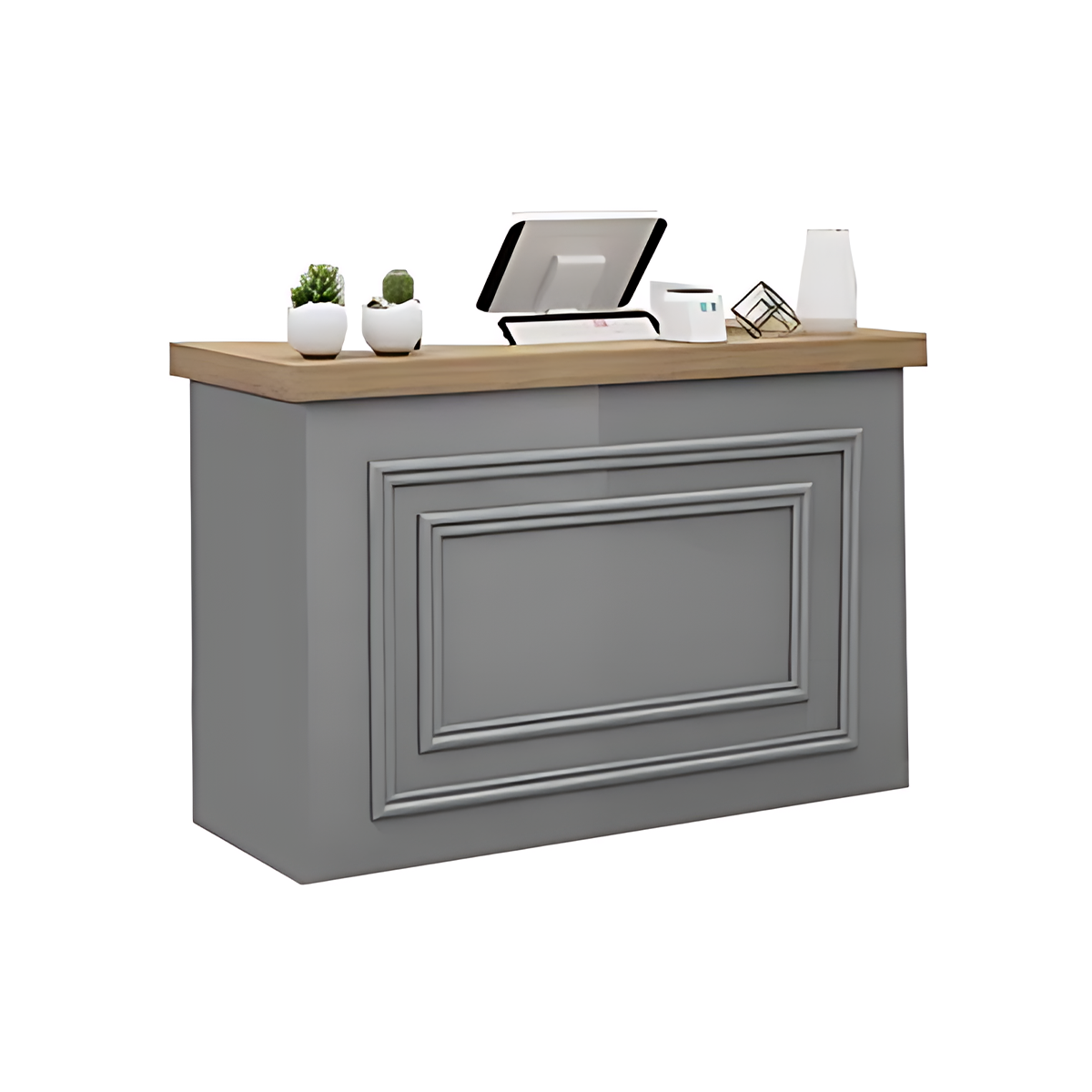 Scandinavian Minimalist Modern Small Reception Desk