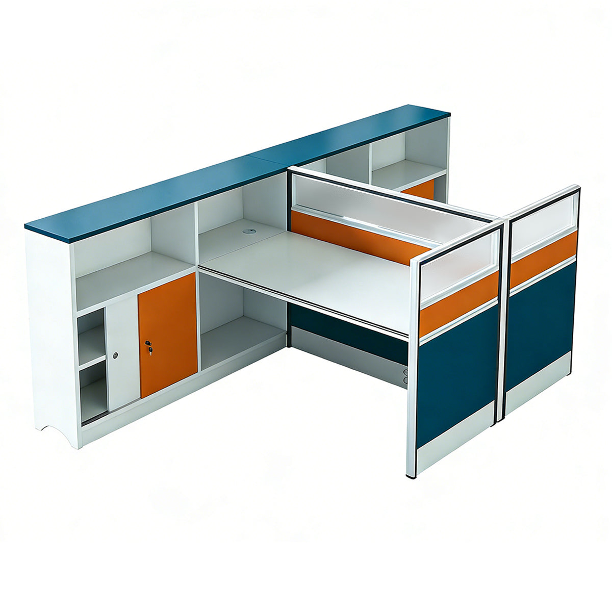Contemporary, Stylish Multipurpose Employee Desk with Various Color Combinations
