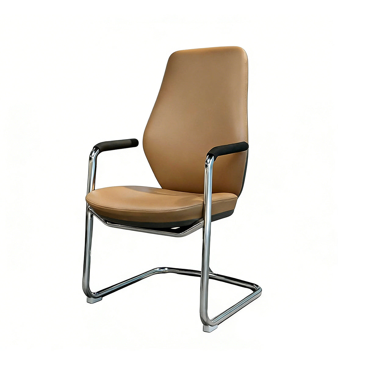 Durable Office Chair with Reclining Function & Aluminum Base