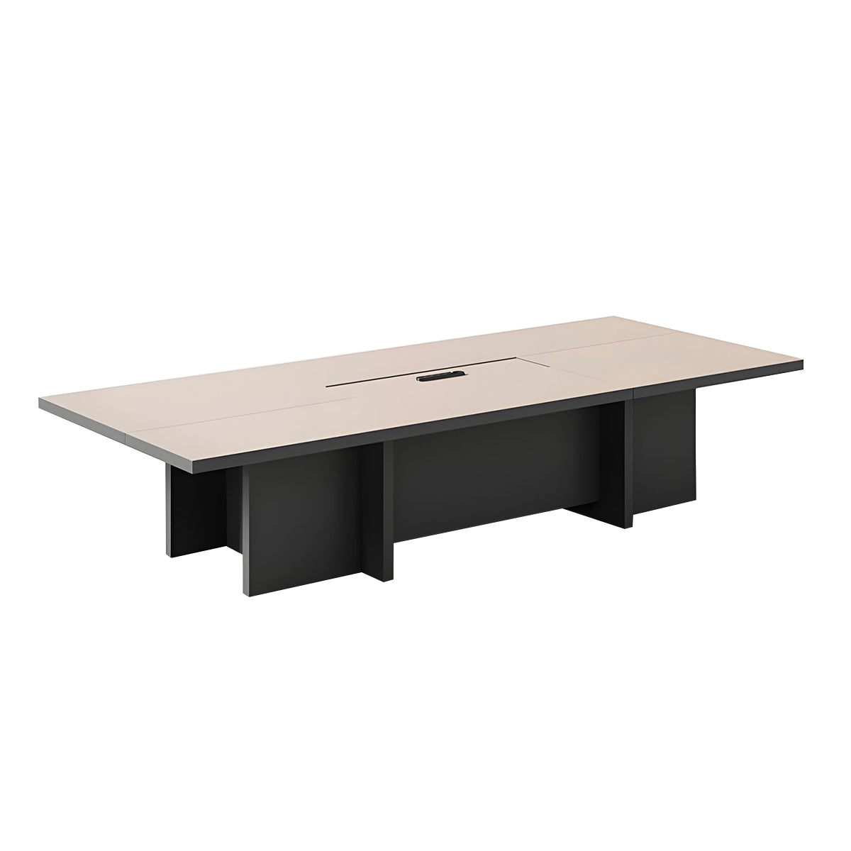 Refined Spacious Conference Table with Power Outlet for Offices