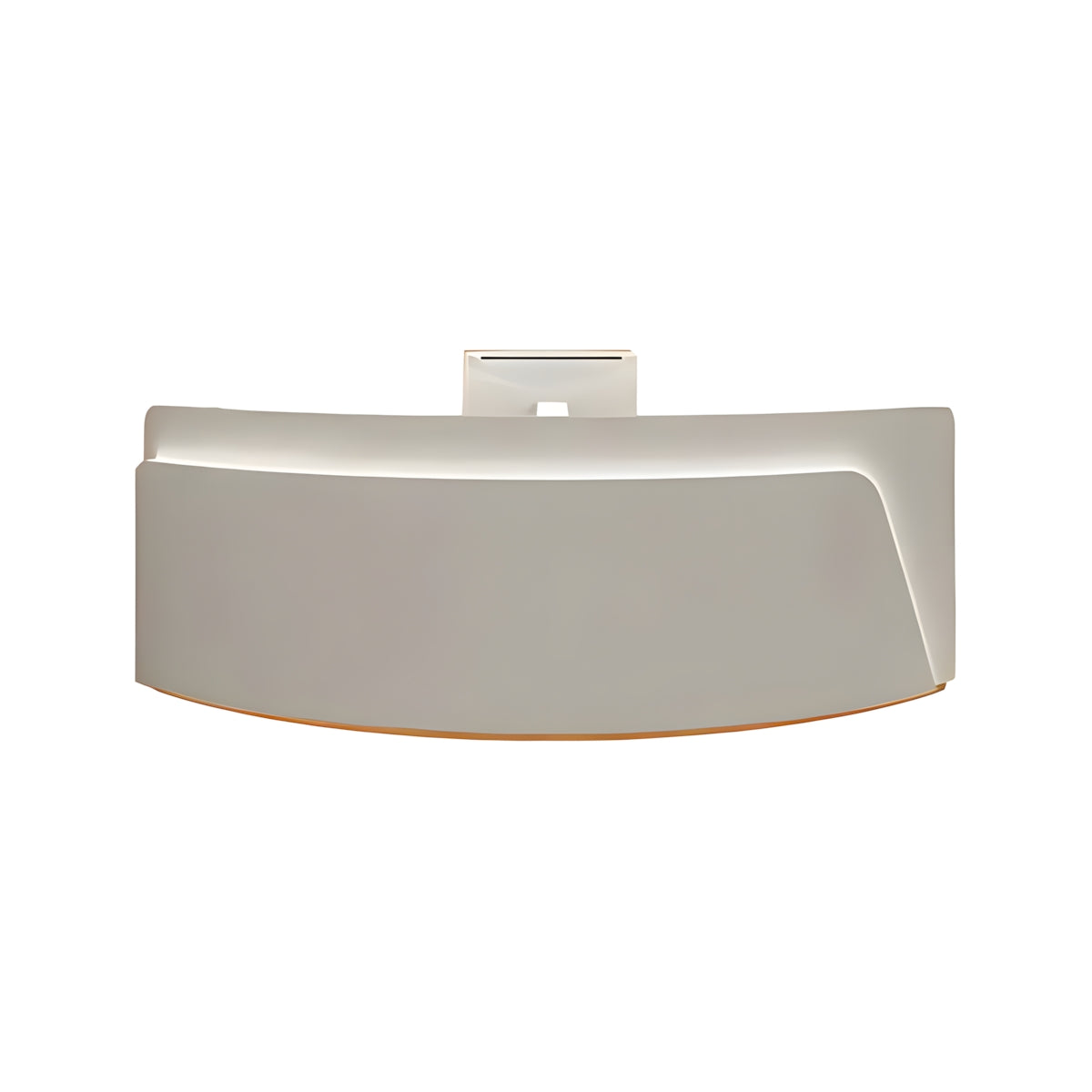 Reception Desk, Gray, Gray finish, L47" x W24" x H39", for reception area or front office, commercial reception furniture