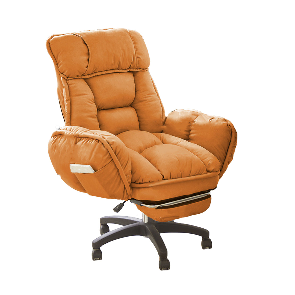 Luxury Adjustable Gaming Office Chair With Soft Cushioned Seat And Hidden Footrest