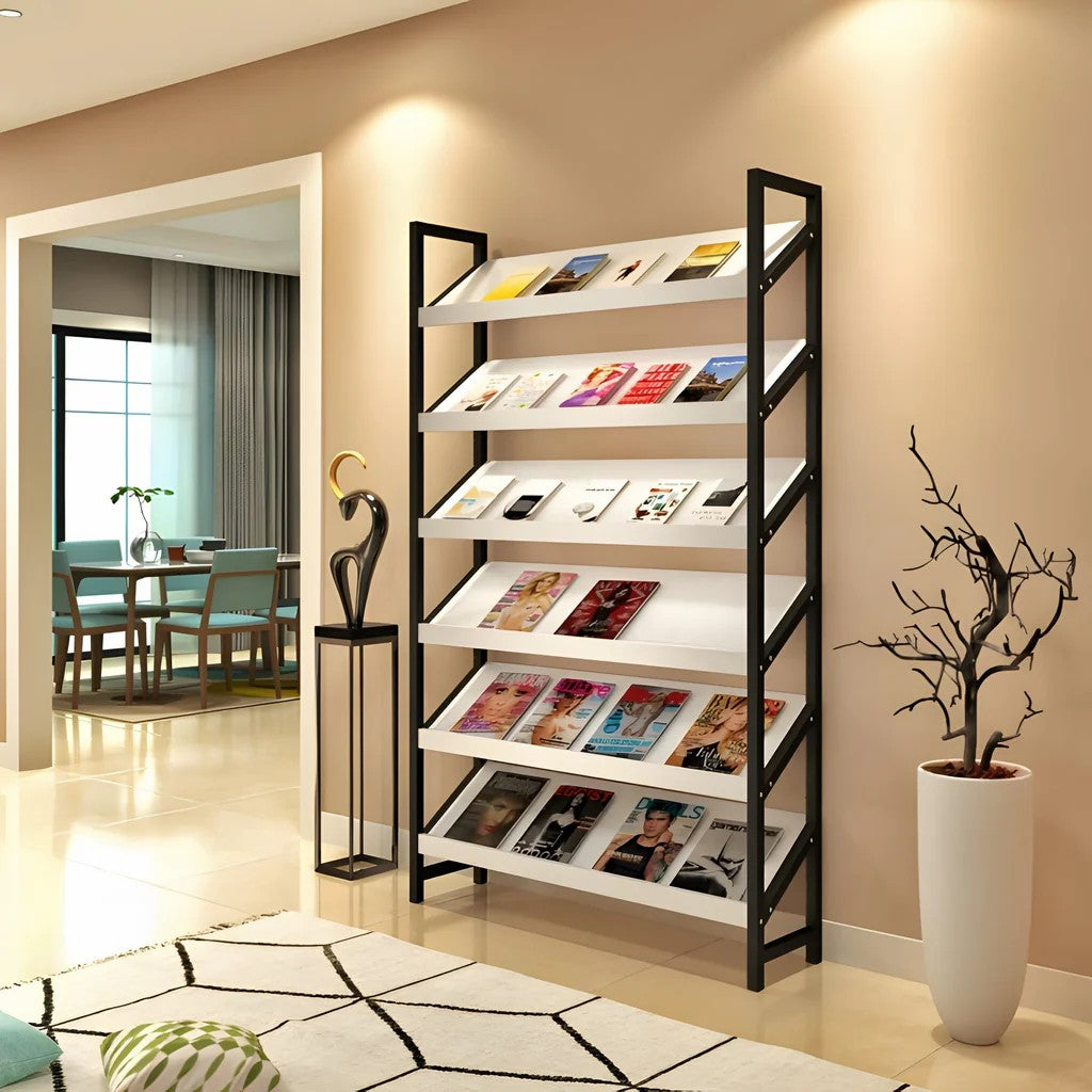 Freestanding Bookshelf Multilayer Tall Bookshelf Open Bookshelves and Bookcases