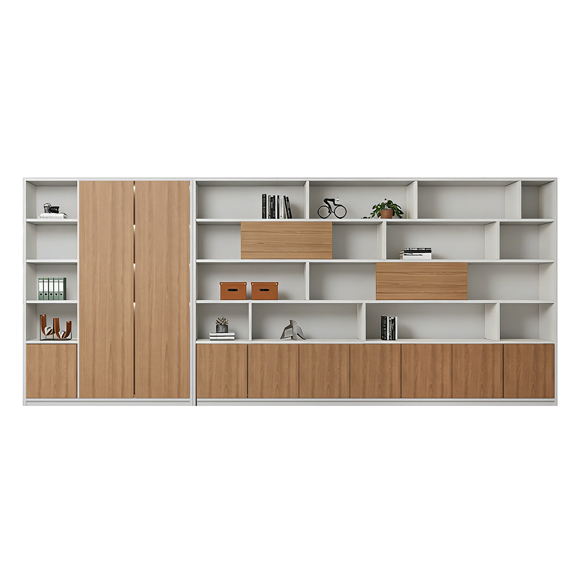 High-Capacity Storage Cabinet with Moisture-Resistant Base for Office