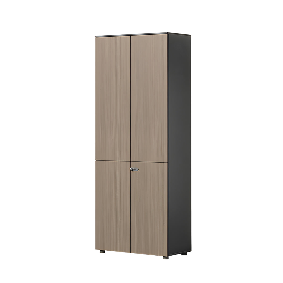 Modern Wooden Tall File Storage Cabinet with Password Lock for Office
