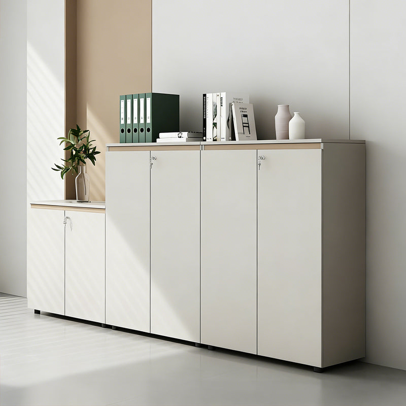 Practical Storage Cabinet with Key-Locked Doors