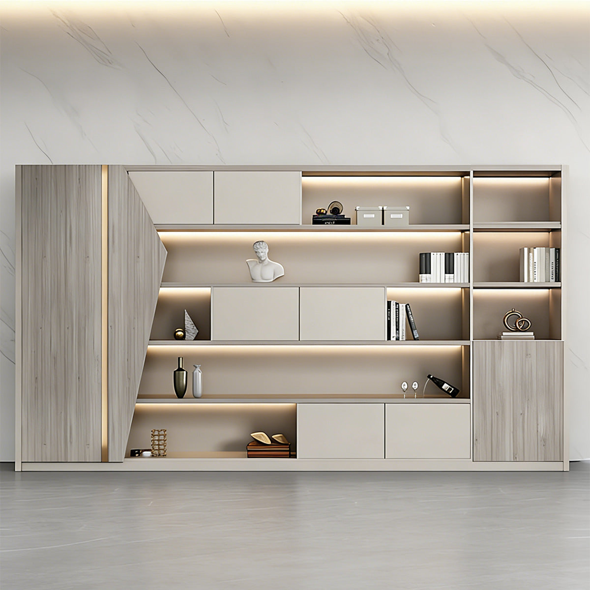 Storage Cabinet, office room scene, for office storage space, office storage furniture