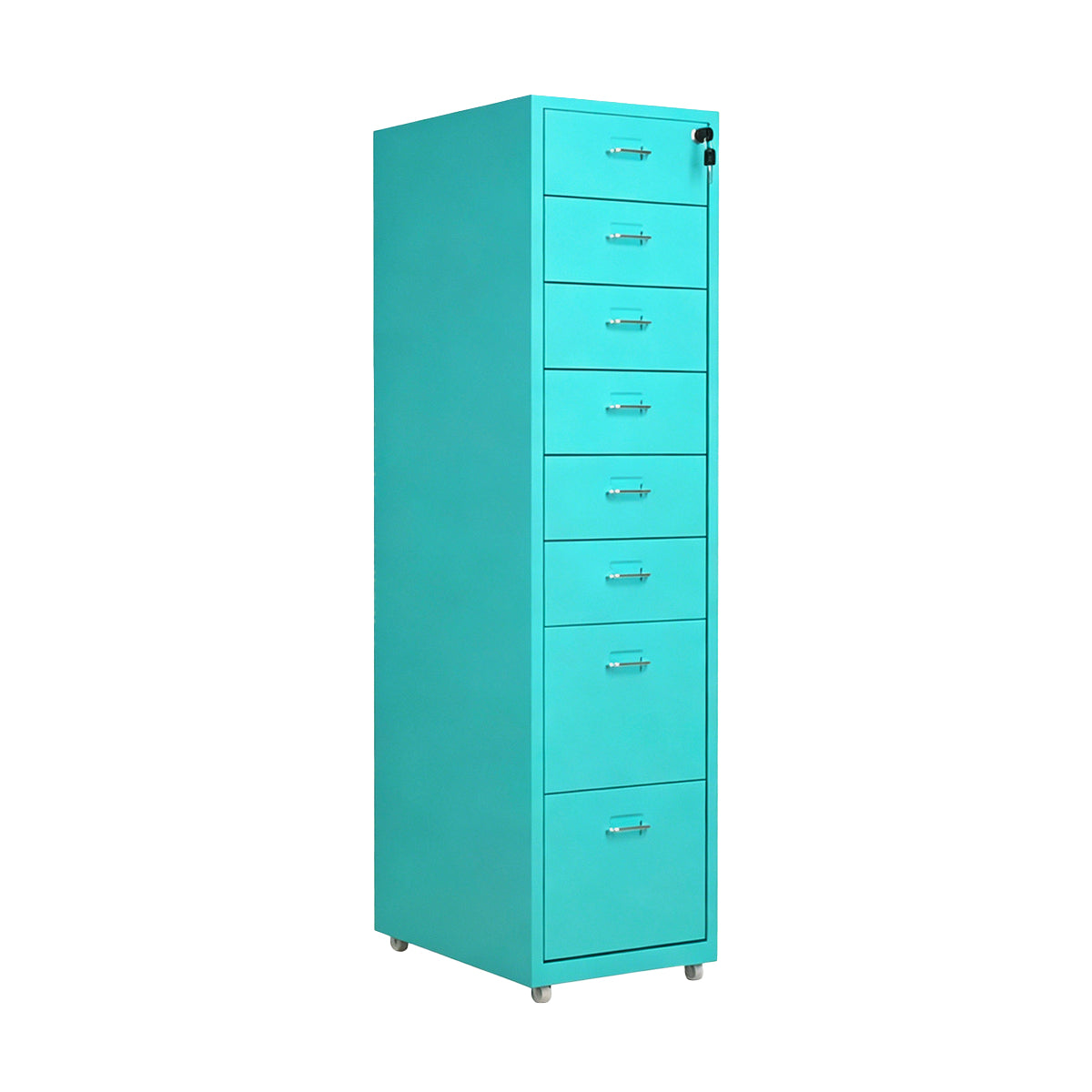 Metal Office Cabinet with Lockable Drawers for Files and Storage