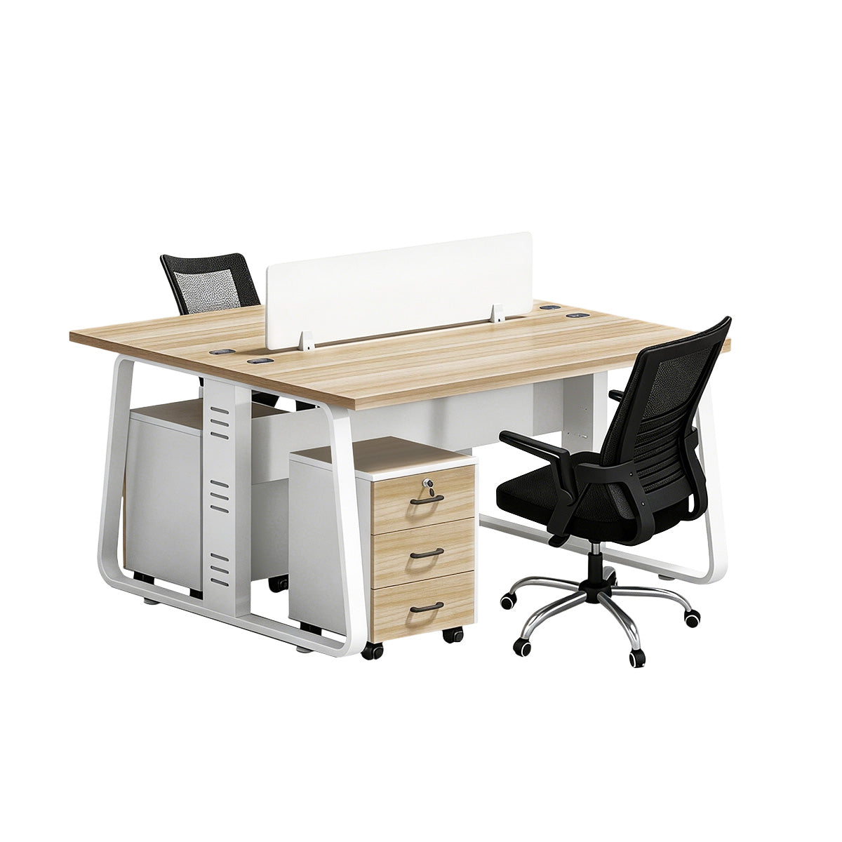 Fully Upgraded Flexible Combination Face to Face Two Person Desk