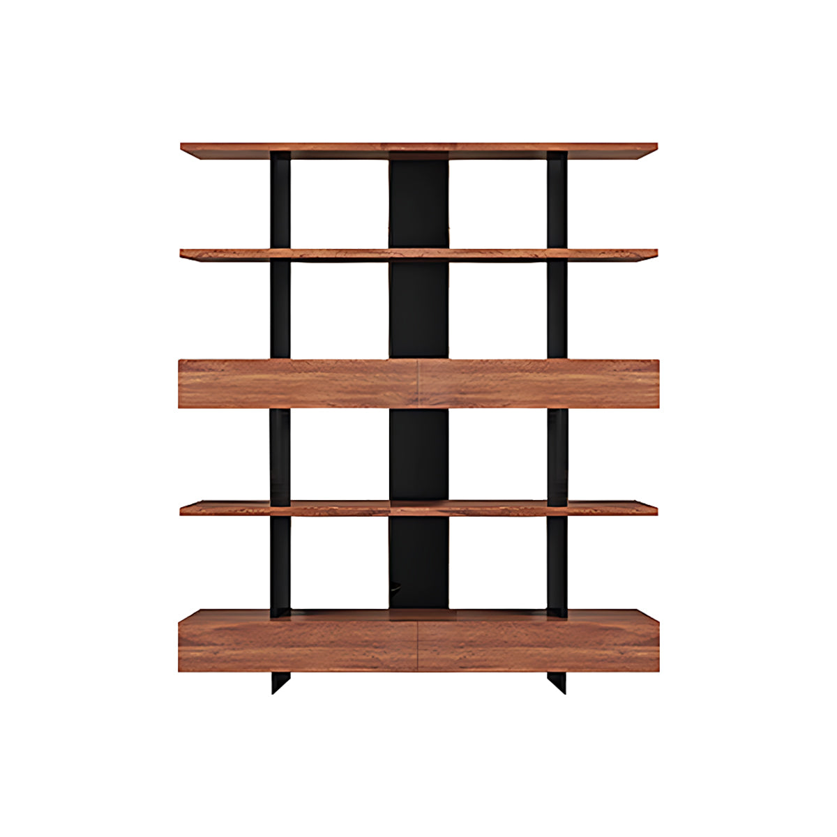 Eco-Friendly Wooden Bookshelf, Modern Storage with Multi-Layer Shelves