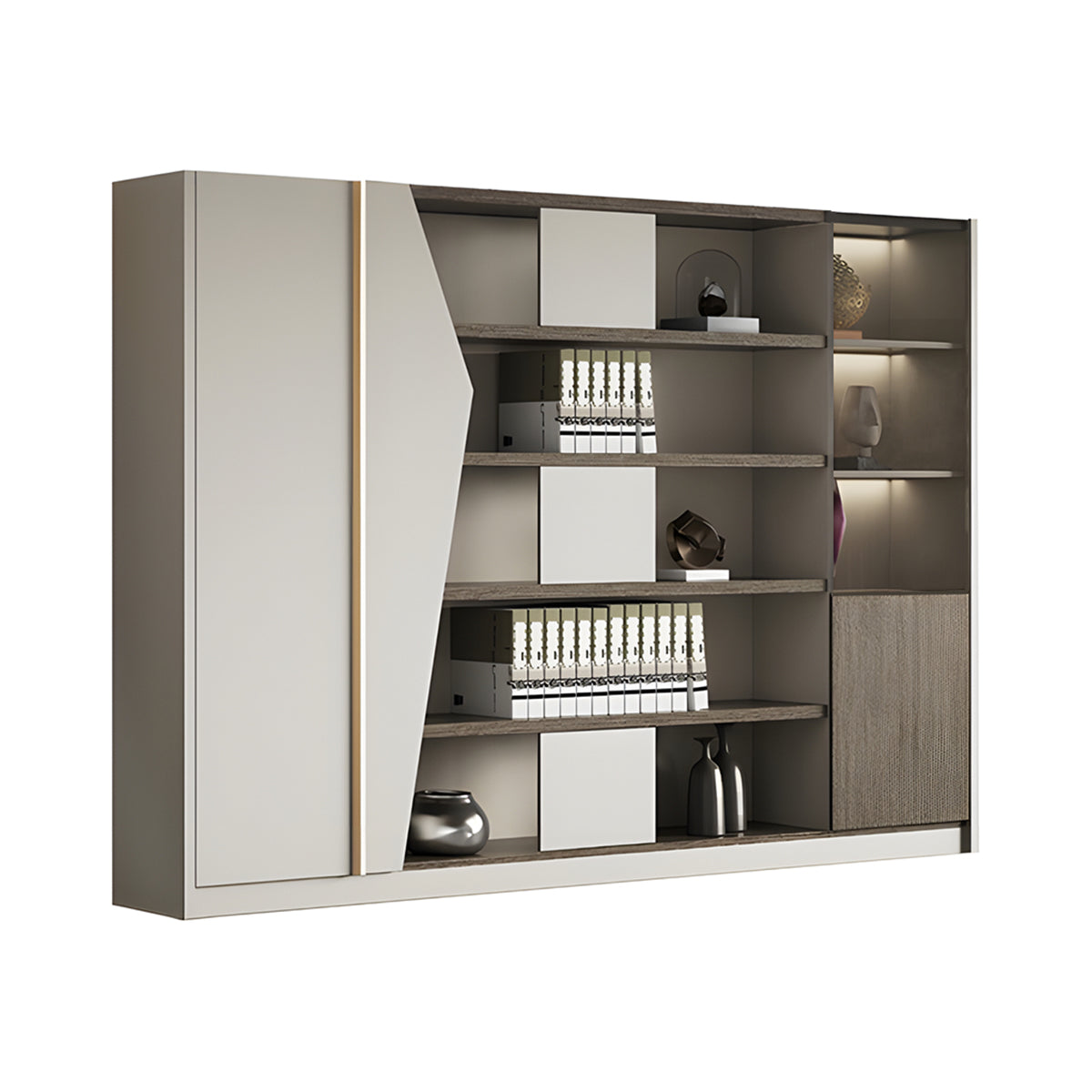Stylish Storage Cabinet with Wardrobe & Compartments for Home & Office