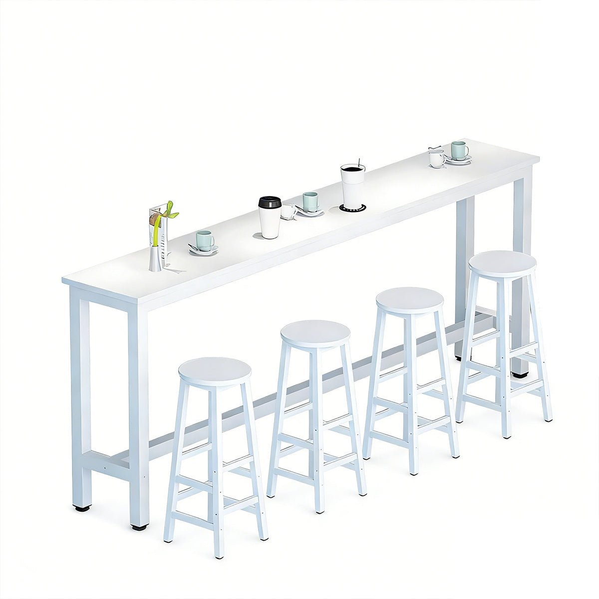 Solid Wood Bar Table Narrow Long Bar Top Table