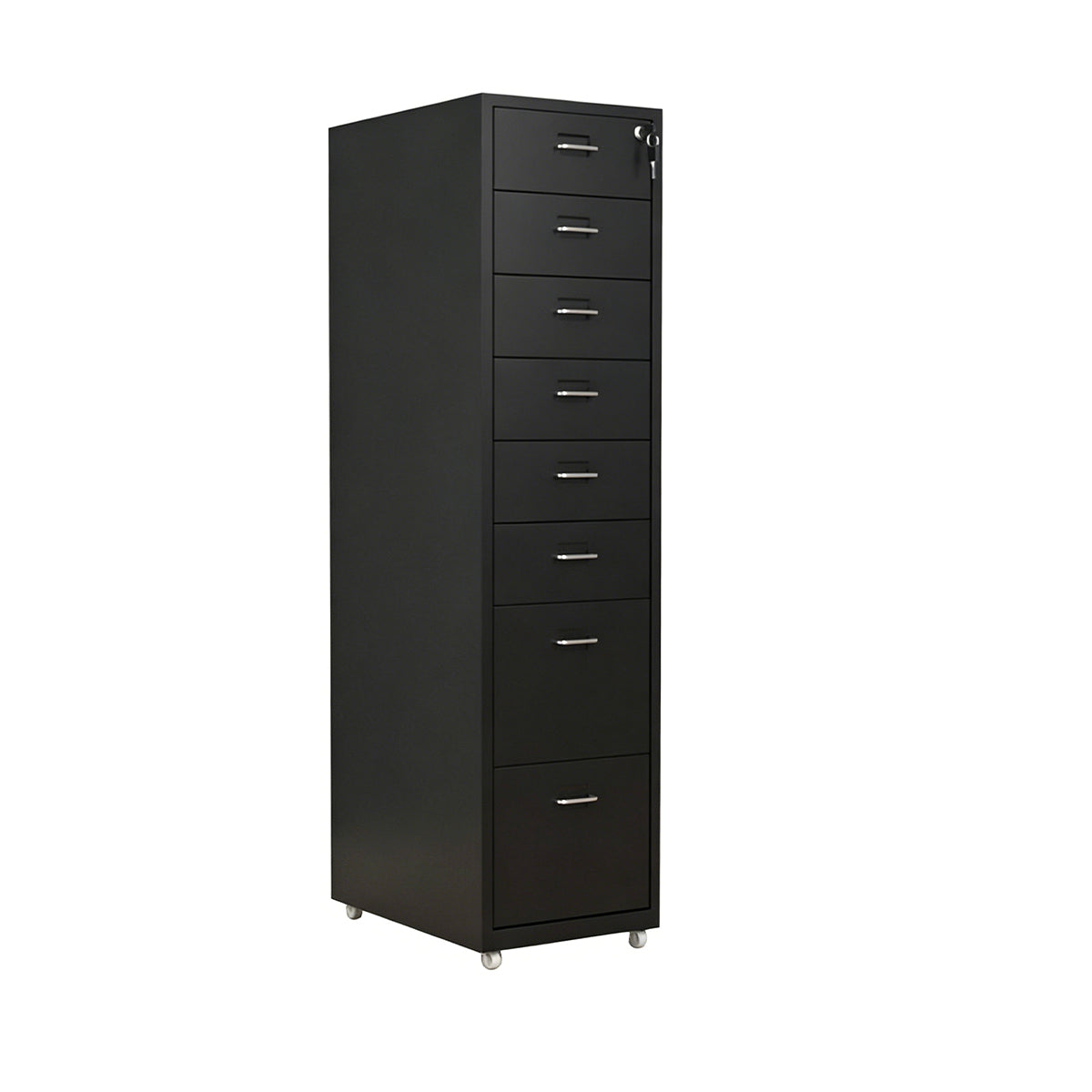 Metal Office Cabinet with Lockable Drawers for Files and Storage